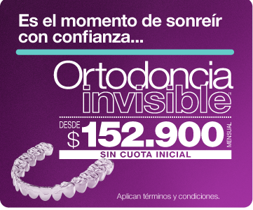 Promoción ortodoncia invisible sin cuota inicial